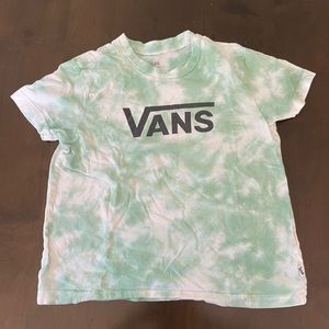 Girls tie dye Vans shirt